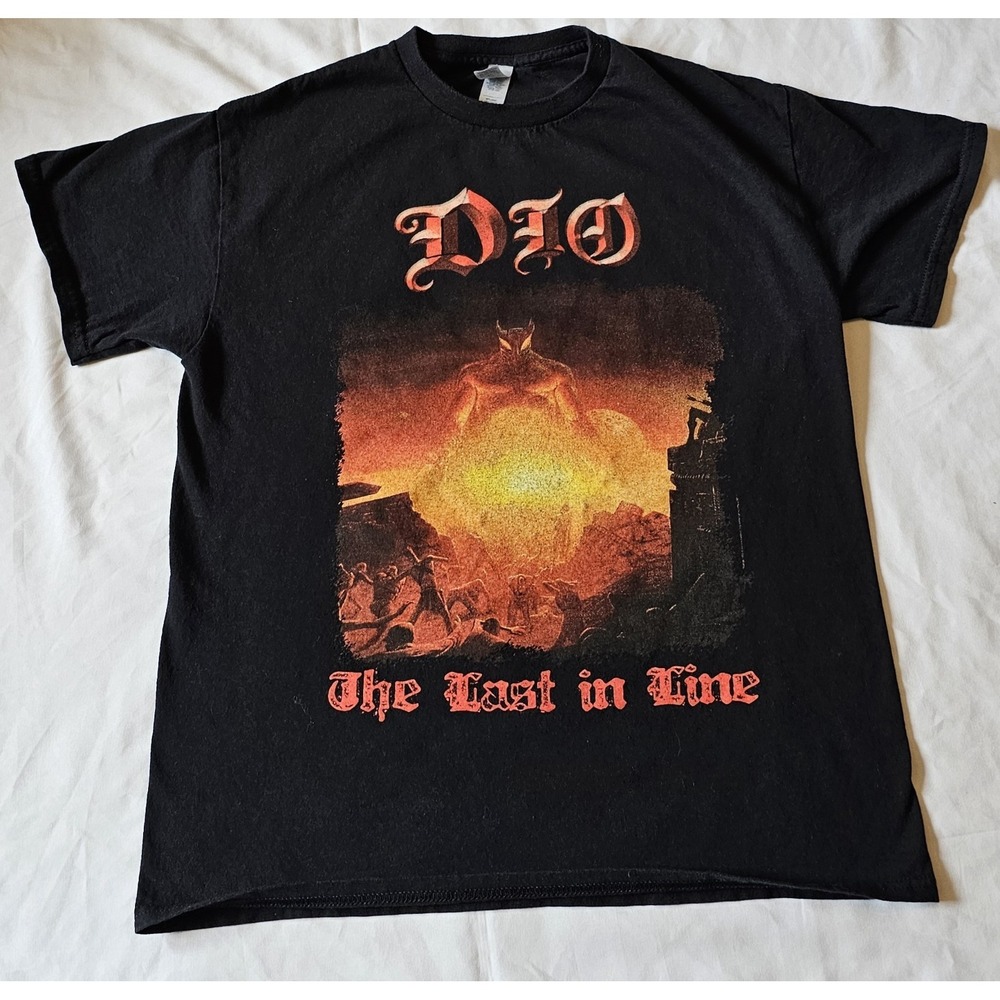 Dio Heavy Metal Band The Last In Line Black Tshirt  Medium